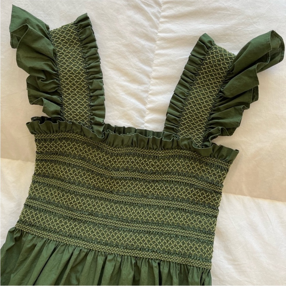 Hill House Ellie Nap Dress, Green Leaf - Picture 4 of 5